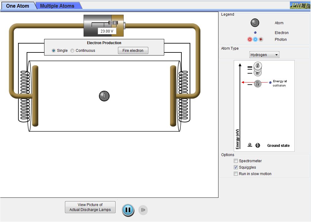 Screen capture of discharge tube.*